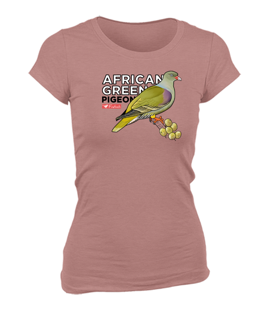 African Green Pigeon Name Ladies Shirt