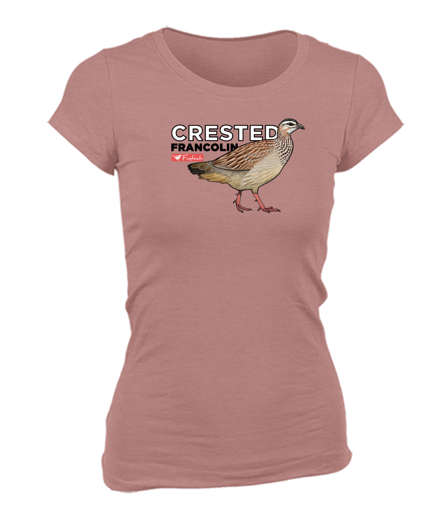 Crested Francolin Name Ladies Shirt