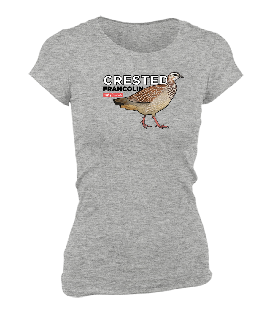 Crested Francolin Name Ladies Shirt