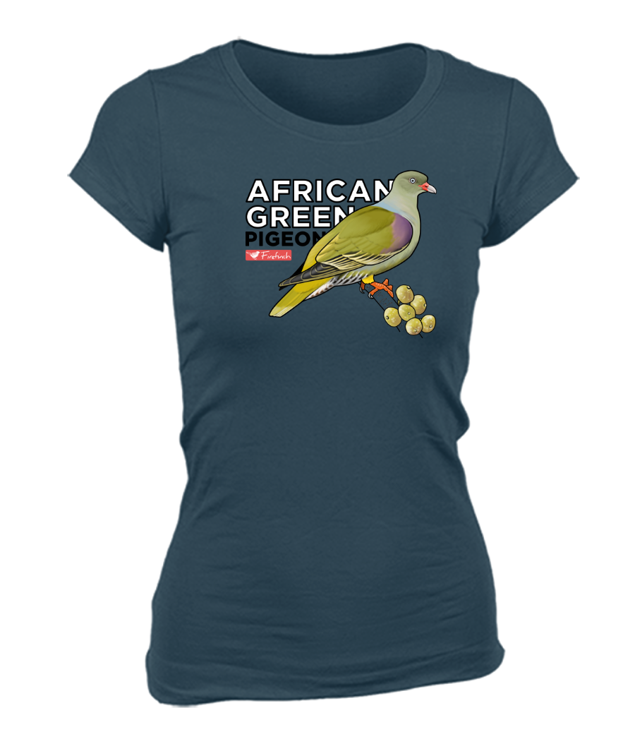 African Green Pigeon Name Ladies Shirt