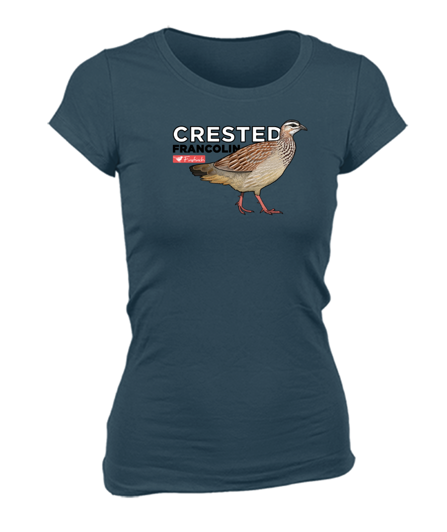 Crested Francolin Name Ladies Shirt