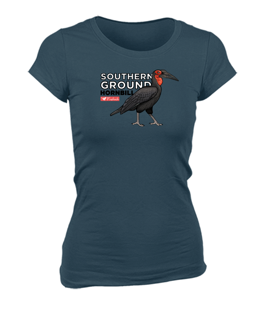 Southern Ground Hornbill Name Ladies Shirt