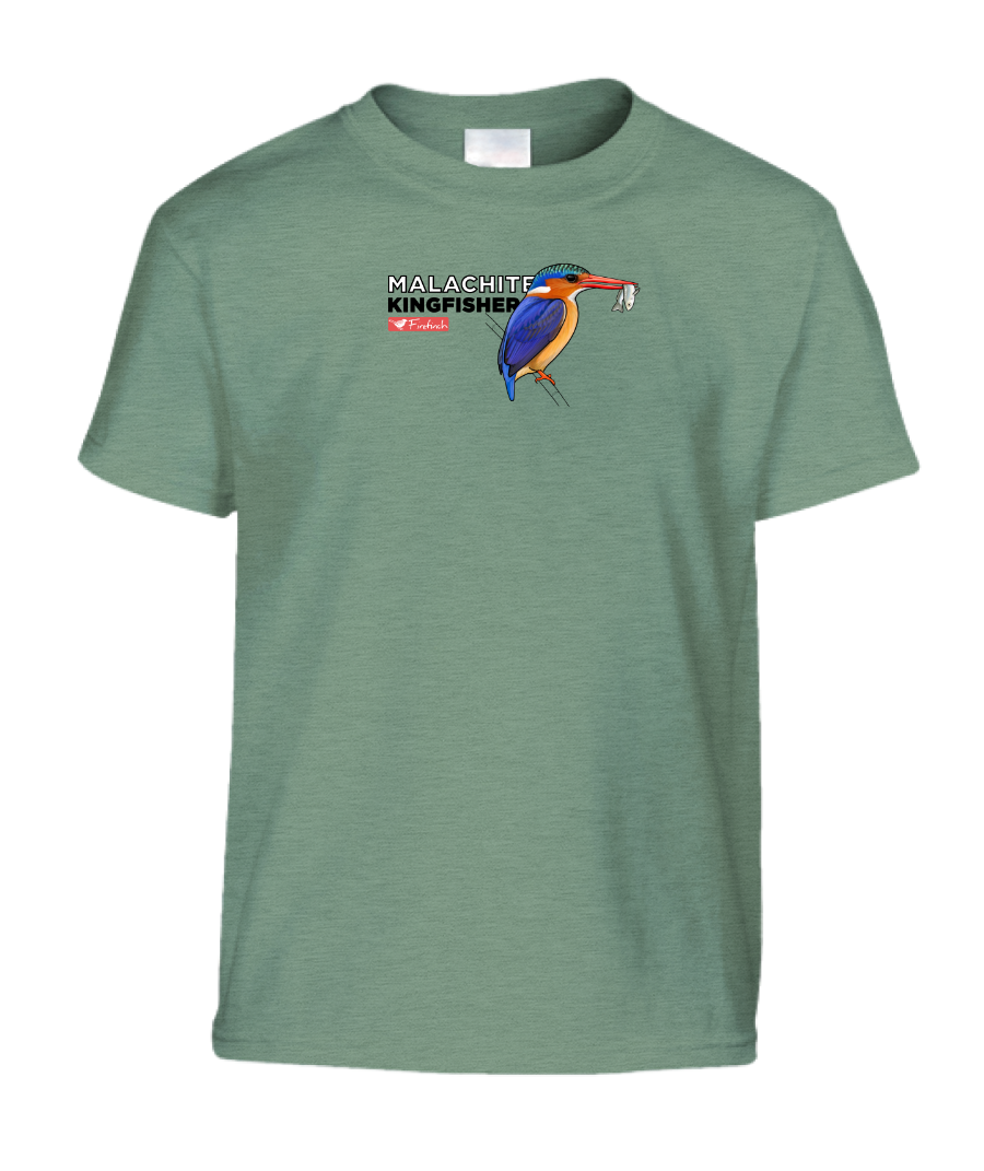 Malachite Kingfisher Name Kids Shirt