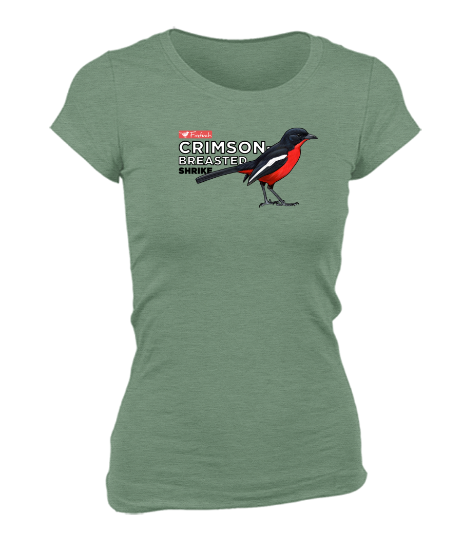 Crimson-Breasted Shrike Name Ladies Shirt