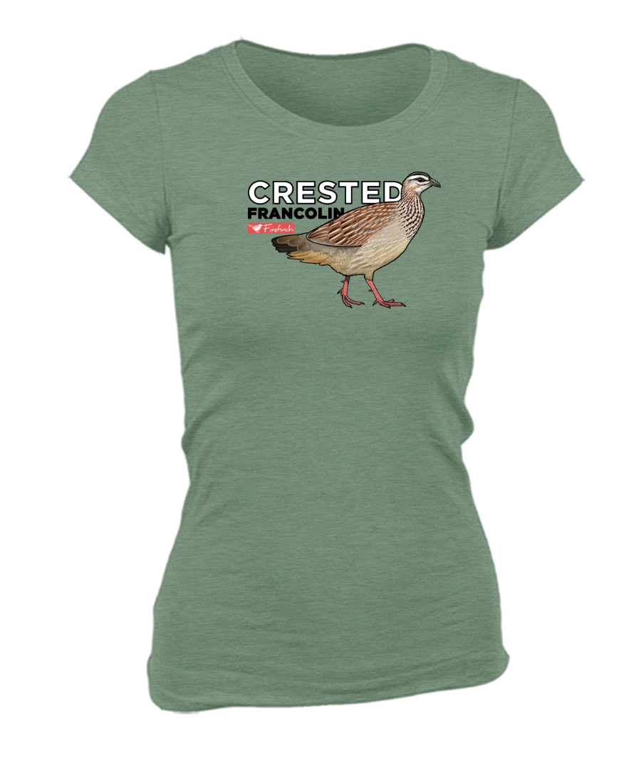 Crested Francolin Name Ladies Shirt