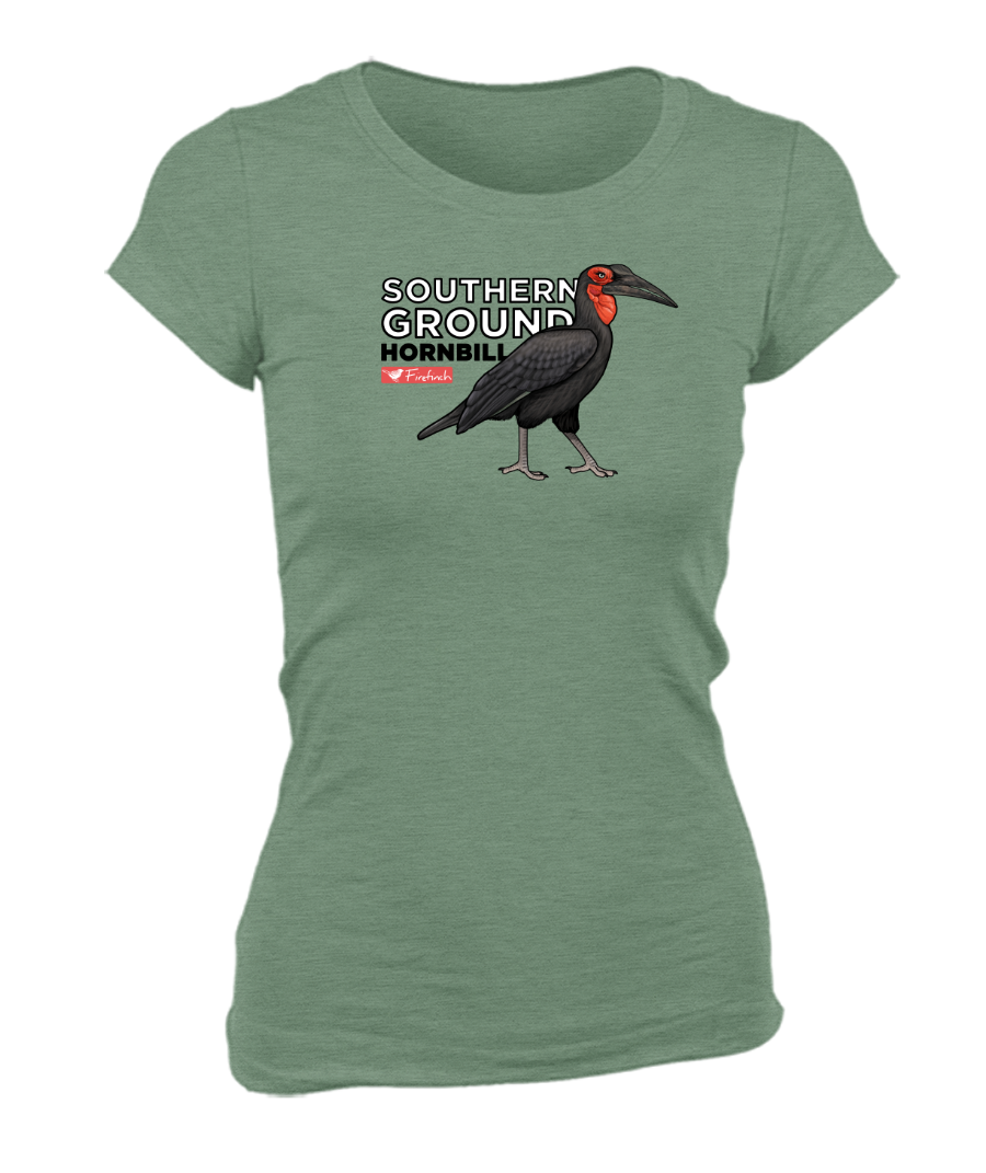 Southern Ground Hornbill Name Ladies Shirt