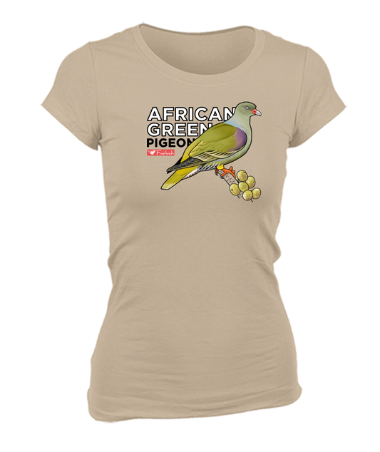 African Green Pigeon Name Ladies Shirt