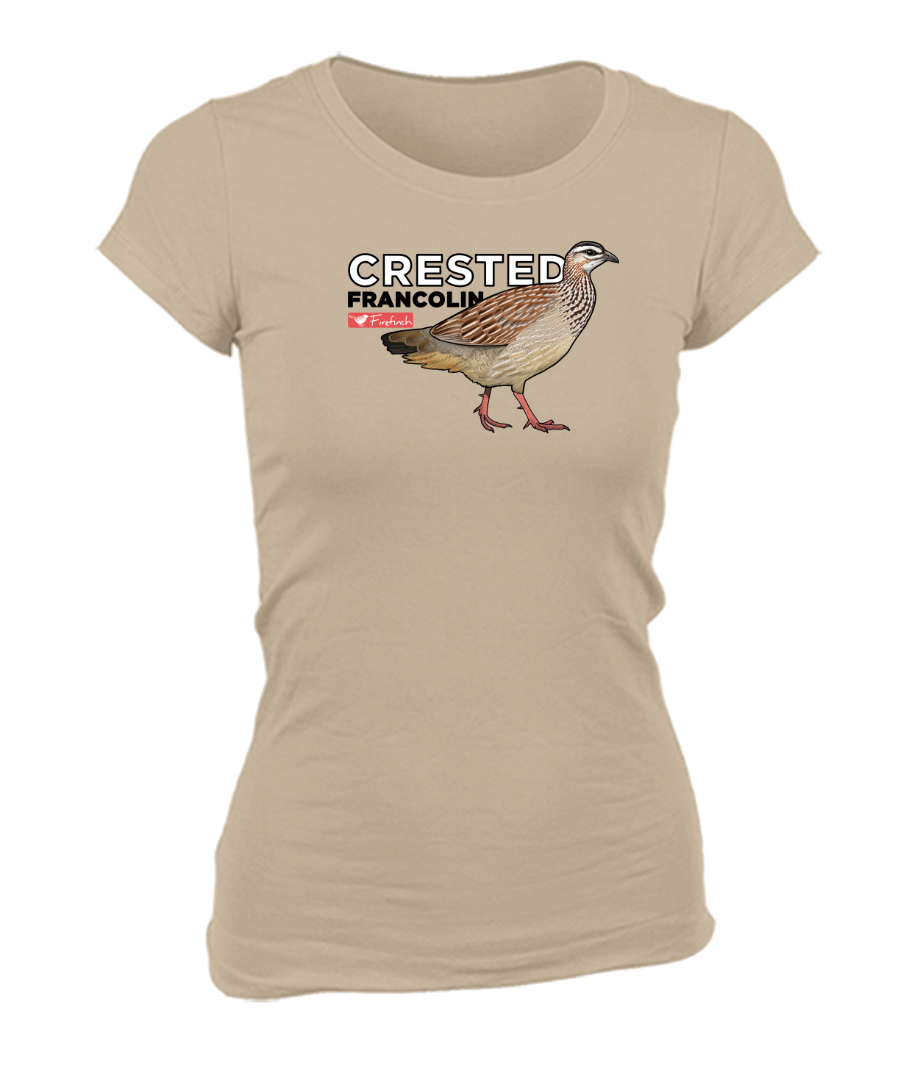 Crested Francolin Name Ladies Shirt