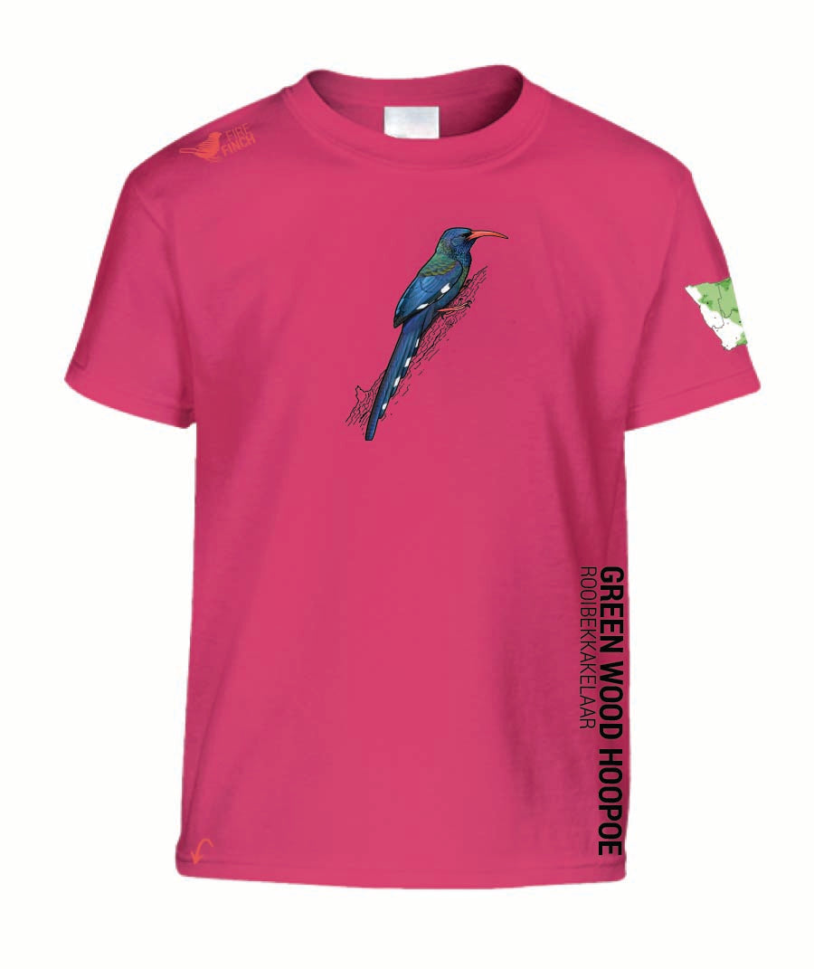 Green Wood-Hoopoe Kids Shirt