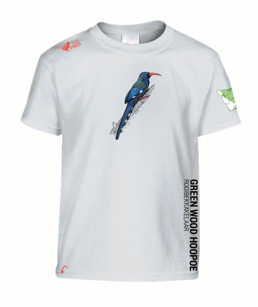 Green Wood-Hoopoe Kids Shirt