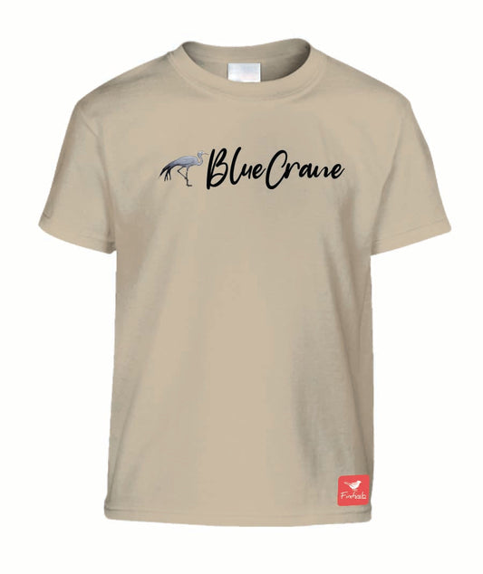 Blue Crane Name Kids Shirt