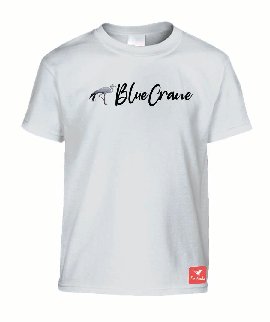 Blue Crane Name Kids Shirt