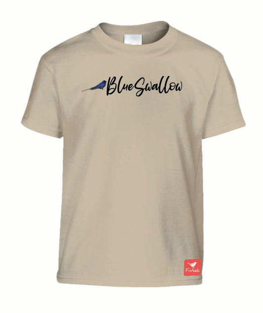 Blue Swallow Name Kids Shirt