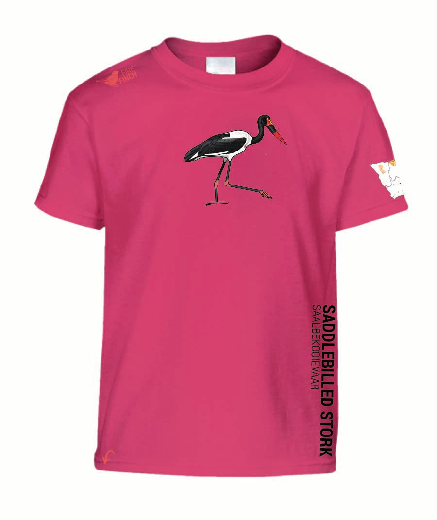 Saddle billed Stork Kids Shirt
