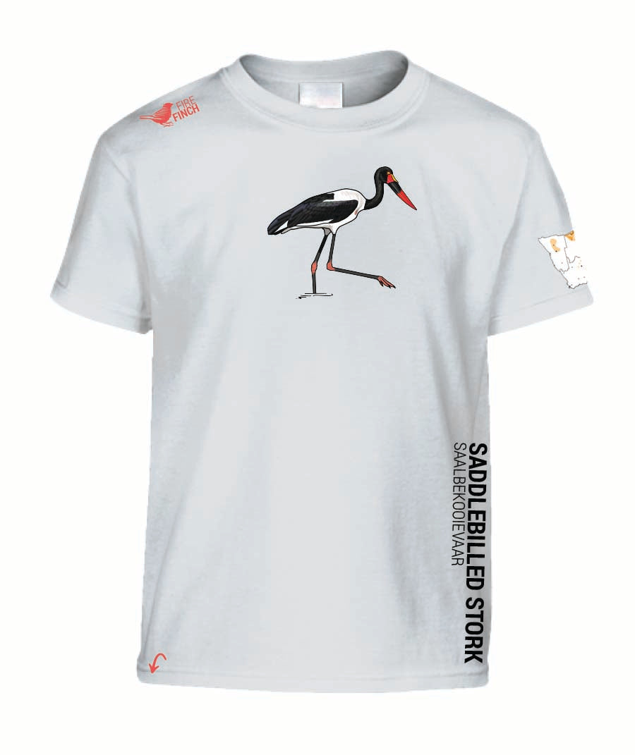 Saddle billed Stork Kids Shirt