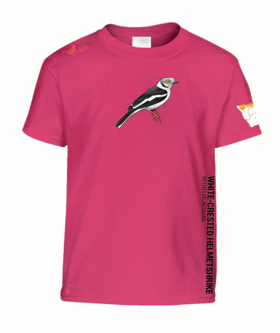 White-Crested Helmetshrike Kids Shirt