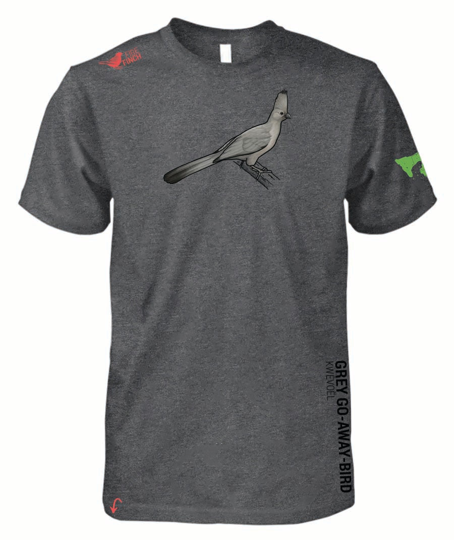 Grey Go-away-bird Mens Shirt