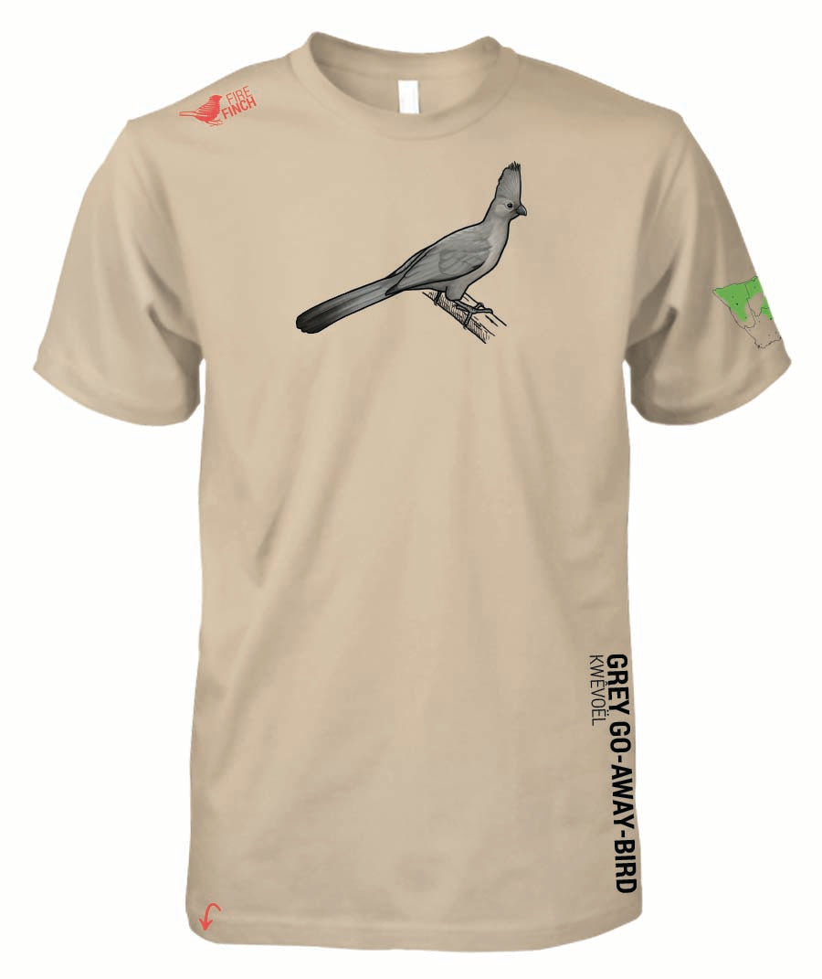 Grey Go-away-bird Mens Shirt