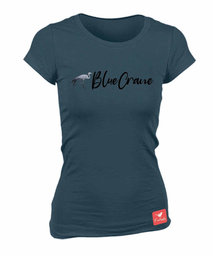 Blue Crane Name Ladies Shirt