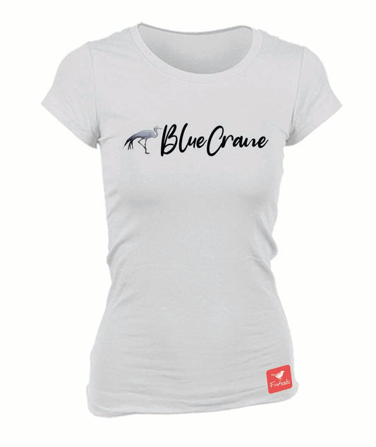 Blue Crane Name Ladies Shirt
