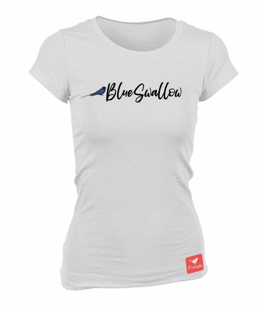 Blue Swallow Name Ladies Shirt