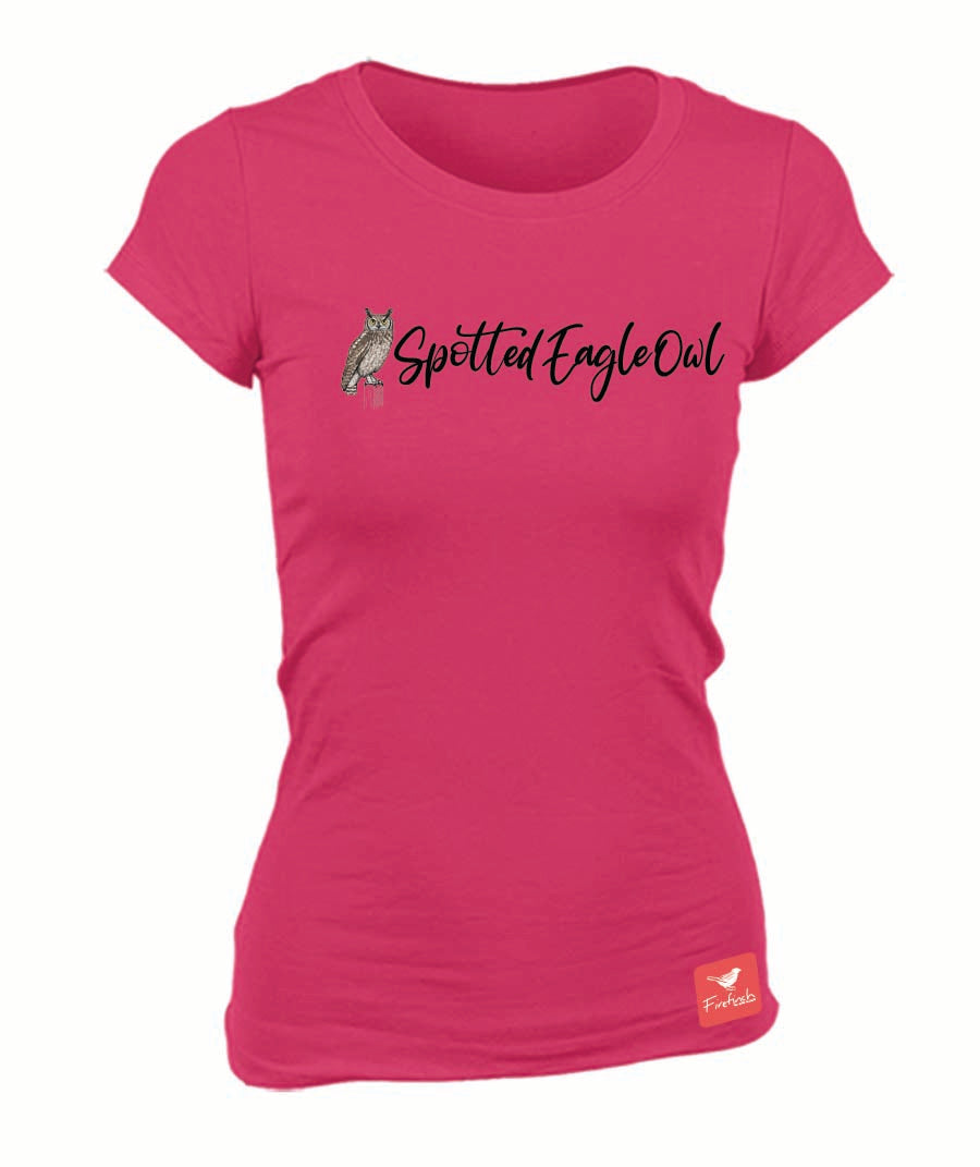 Spotted Eagle-Owl Name Ladies Shirt