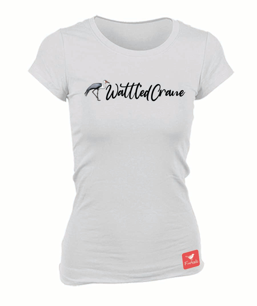 Wattled Crane Name Ladies Shirt