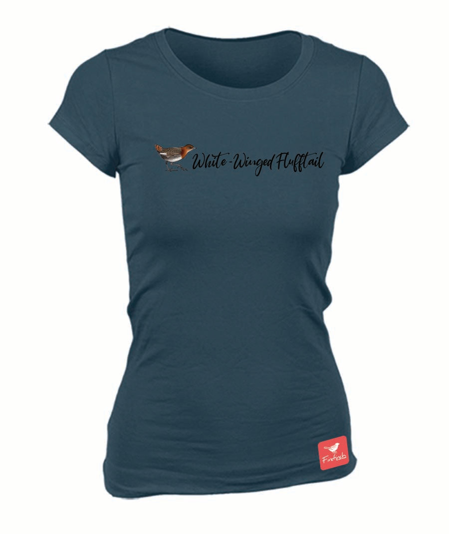 White-Winged Flufftail Name Ladies Shirt