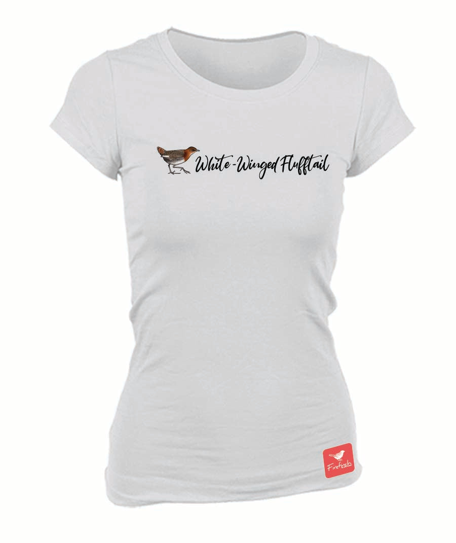 White-Winged Flufftail Name Ladies Shirt