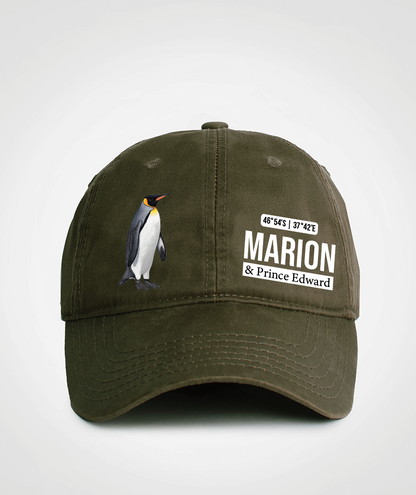 Marion King Penguin Oilskin Cap