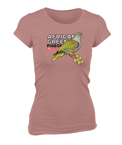 African Green Pigeon Name Ladies Shirt