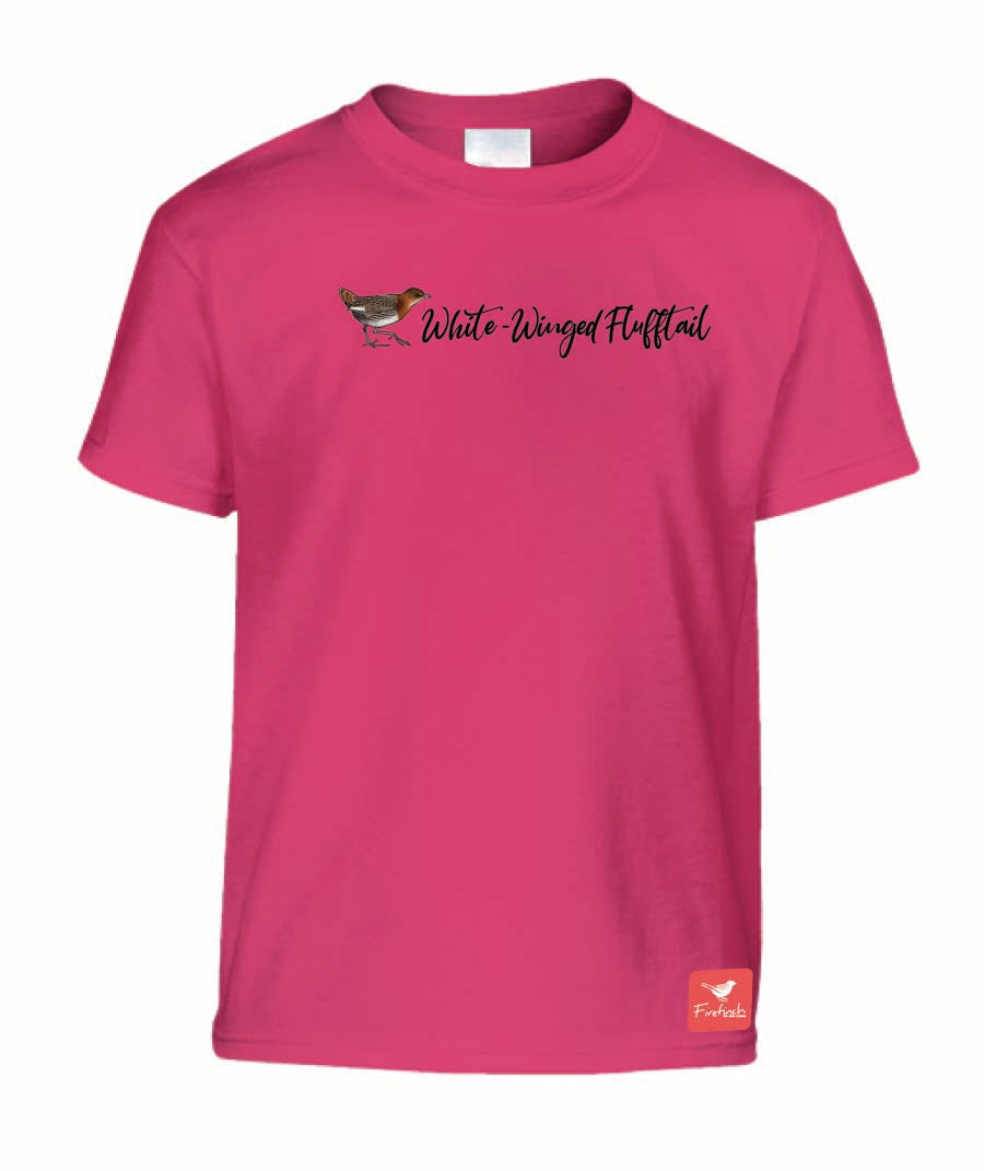 Rockjumper KC26 - White-Winged Flufftail Name Kids Shirt