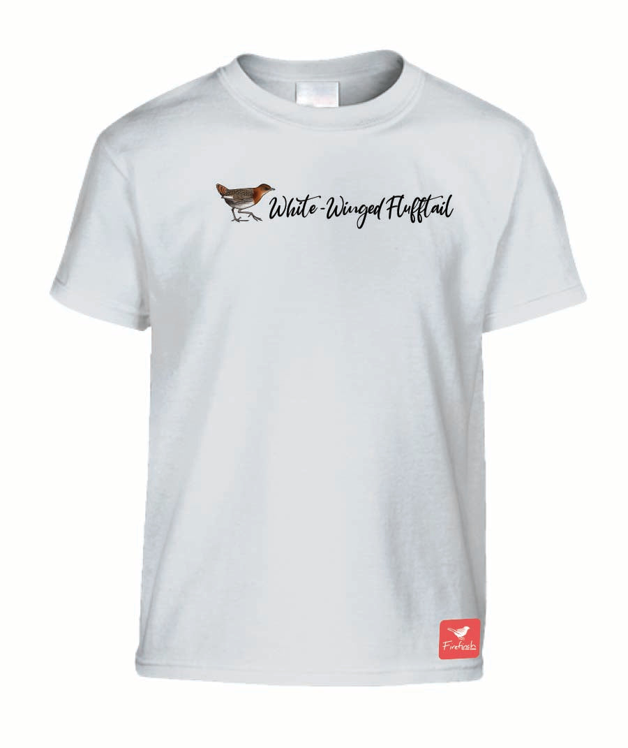 Rockjumper KC26 - White-Winged Flufftail Name Kids Shirt