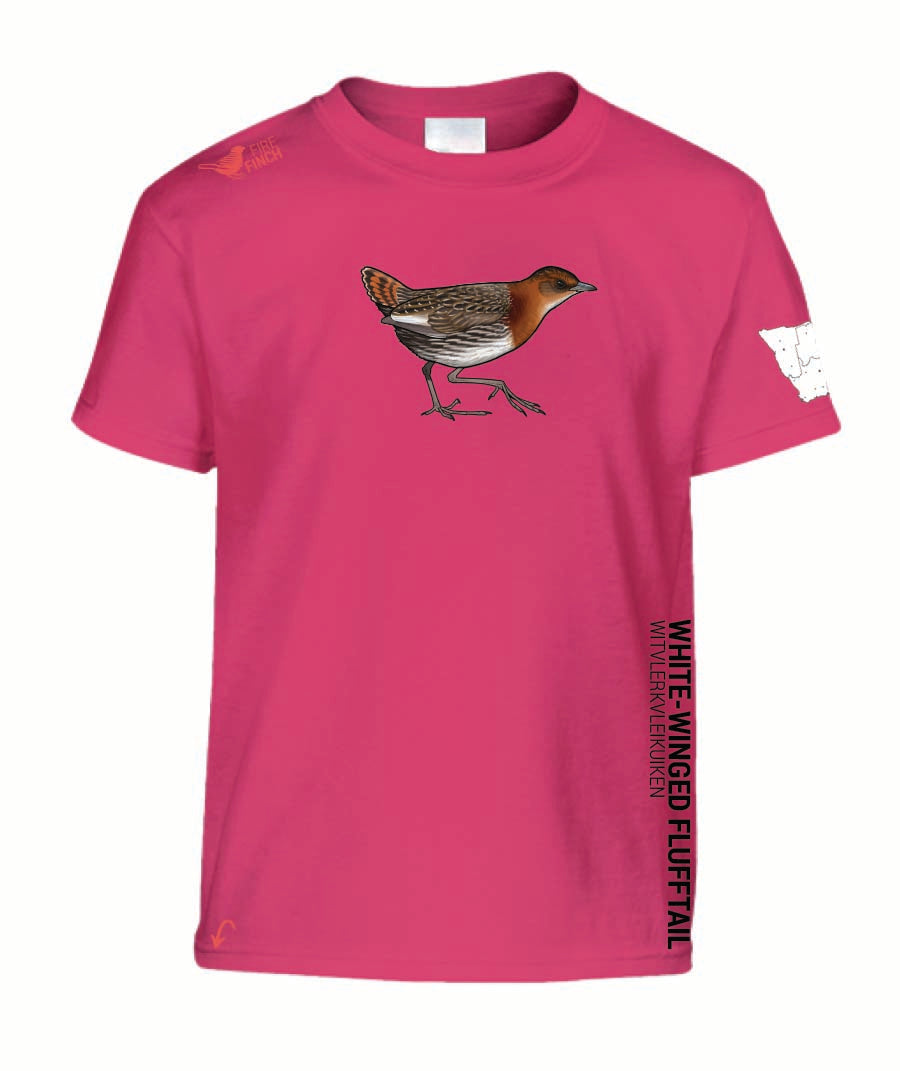 Rockjumper KC26 - White-Winged Flufftail  Kids Shirt