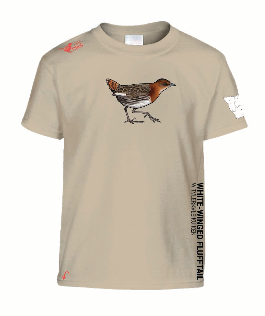 Rockjumper KC26 - White-Winged Flufftail  Kids Shirt