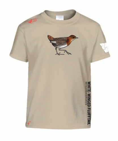 Rockjumper KC26 - White-Winged Flufftail  Kids Shirt