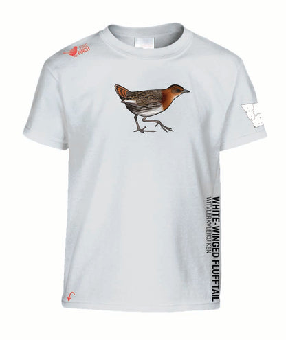 Rockjumper KC26 - White-Winged Flufftail  Kids Shirt