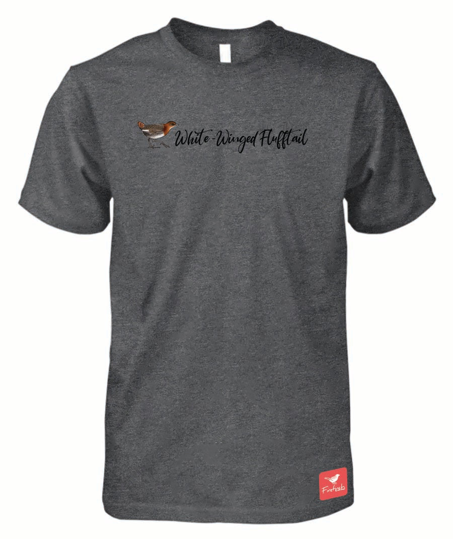 Rockjumper KC26 - White-Winged Flufftail Name Mens Shirt