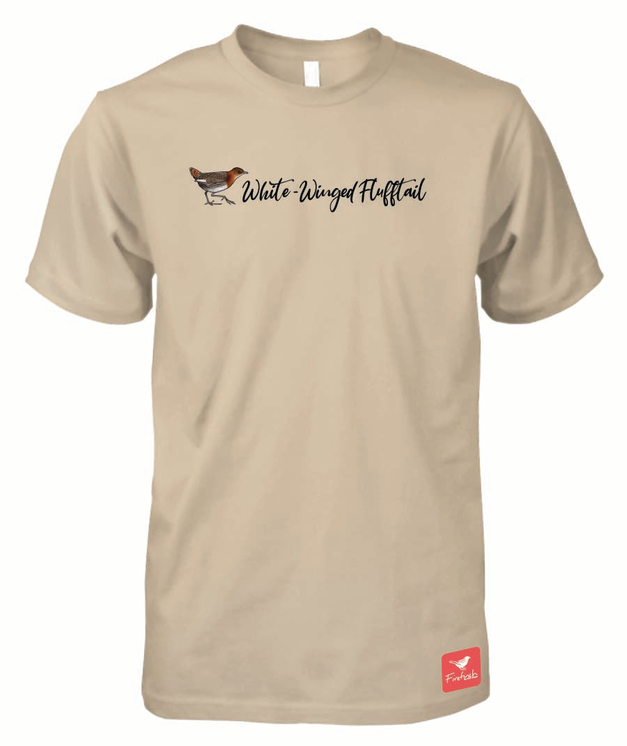 Rockjumper KC26 - White-Winged Flufftail Name Mens Shirt