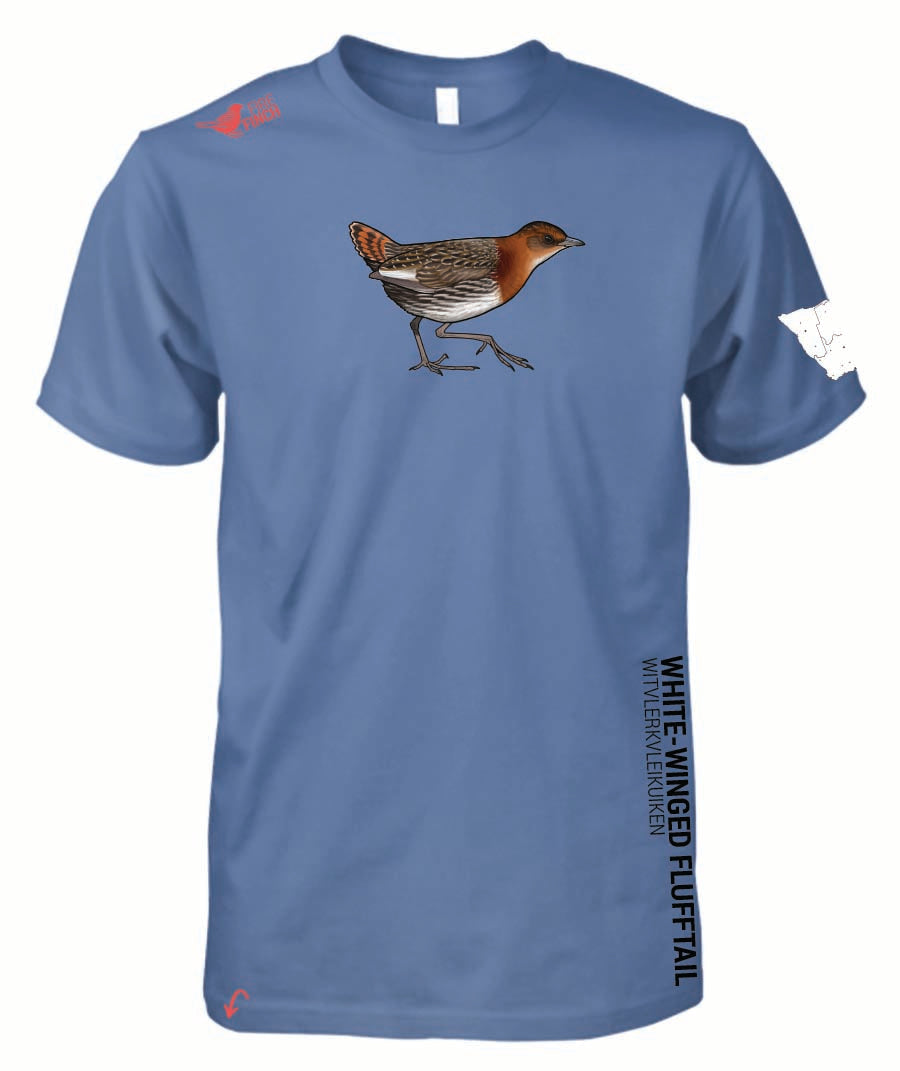 Rockjumper KC26 - White-Winged Flufftail  Mens Shirt