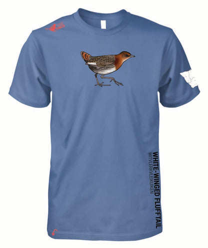 Rockjumper KC26 - White-Winged Flufftail  Mens Shirt