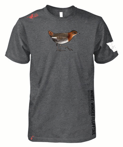 Rockjumper KC26 - White-Winged Flufftail  Mens Shirt
