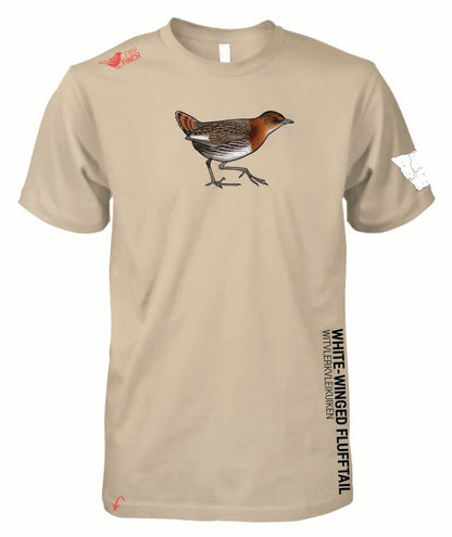 Rockjumper KC26 - White-Winged Flufftail  Mens Shirt