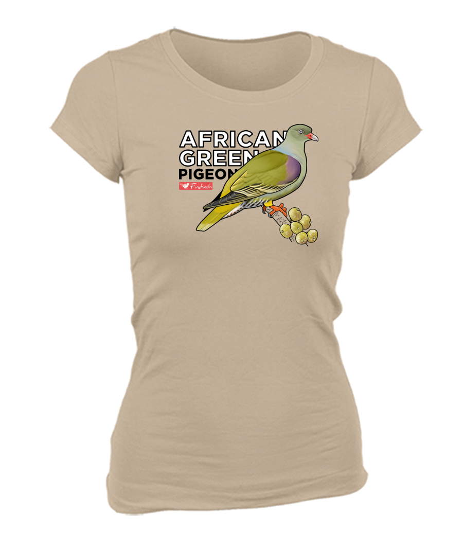 African Green Pigeon Name Ladies Shirt