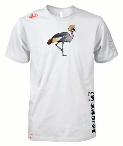 Grey Crowned Crane Mens Shirt