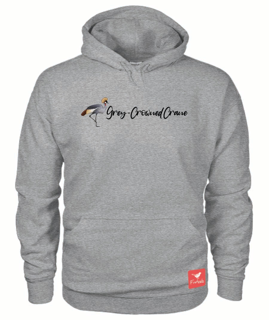 Grey Crowned Crane Name Unisex Hoodies