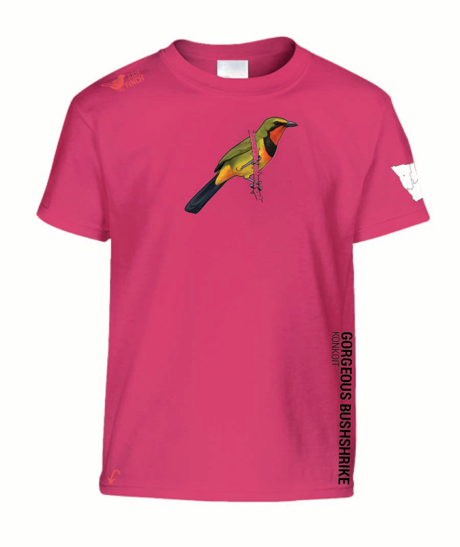 Gorgeous Bushshrike Kids Shirt