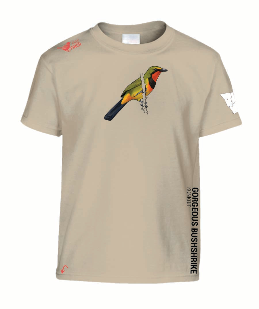 Gorgeous Bushshrike Kids Shirt