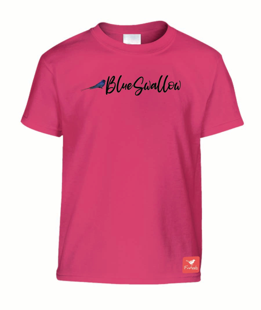 Blue Swallow Name Kids Shirt