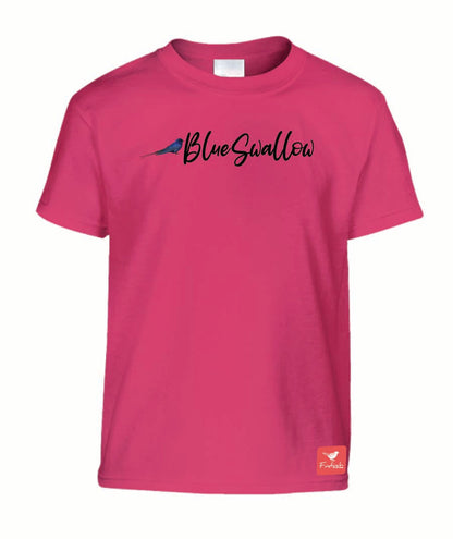 Blue Swallow Name Kids Shirt